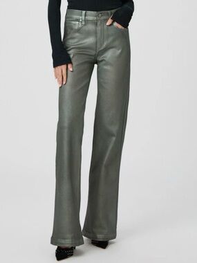 PAIGE LEENAH W EXTENDED COIN POCKET BACK DART MYSTICAL GREEN LUXE COATING